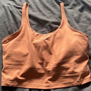 Pink lululemon align cropped tank